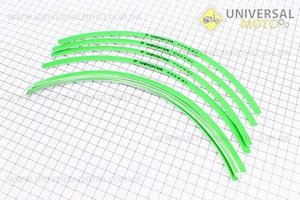 Наклейка глянцевая на 2 диска колеса 13-14" комплект САЛАТОВЫЙ. monster (Полиграфия / UM5022-V96)