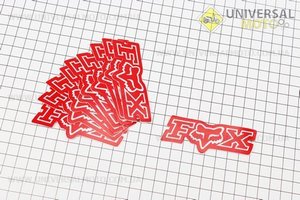 Наклейка "FOX" 10 штук 30х8,5. Китай (Наклейка / UM5023-V40)