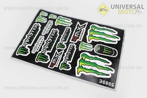 Наклейки на планшете "MOTORSPOTR" набор 16 штук 30х45, 5989E. Китай (Наклейка / UM5023-V64)