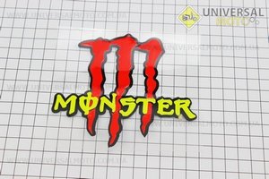 Наклейка "MONSTER" 120х110мм. Китай (Поліграфія / UM5023-V69)