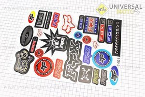 Наклейки на планшеті "FOX" набір 28шт 34*23 (білий фон), 1401. Китай (Поліграфія / UM5024-V03)