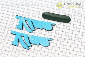 Наклейка шильдик "YAMAHA VINO" 12,5 х 4,5, комплект 3 штуки. Китай (Поліграфія / UM5024-V49)