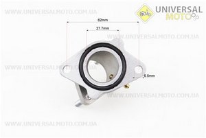 Kinlon JL150-70C Патрубок карбюратора (метал) "високий". Китай (Запчастини на мотоцикл Loncin / UM5070-V49)