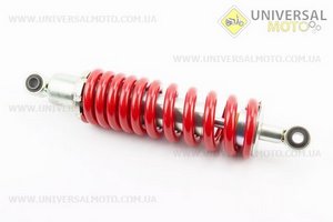 Loncin- JL200 - 68A Амортизатор задній МОНО 325мм * d71мм (втулка 12мм / втулка 12мм) регульований, Червоний. Китай (Запчастини на мотоцикл Loncin / UM5070-V55)