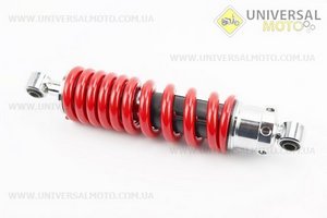 Loncin- LX250 - 15 Амортизатор задній МОНО 325мм * d71мм (втулка 12мм / втулка 12мм) регульований, Червоний. Китай (Запчастини на мотоцикл Loncin / UM5070-V70)