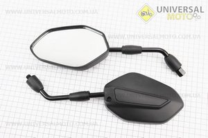 Loncin- LX250GY-3 Дзеркала чорні комплект, м10. Китай (Запчастини на мотоцикл Loncin / UM5070-V92)