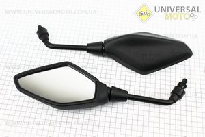 Loncin- LX300-6 Дзеркала чорні комплект, м10. Китай (Запчастини на мотоцикл Loncin / UM5070-V98)