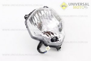 Loncin- LX200GY-7A Фара передня в зборі. Китай (Запчастини на мотоцикл Loncin / UM5072-V26)