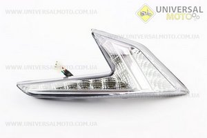 Loncin- LX250GS-2A пластик - поворот передній лівий. Китай (Запчастини на мотоцикл Loncin / UM5072-V49)