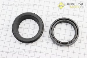 Loncin- LX250GY-3 Сальник передніх амортизаторів 41*54*11 + сальник-пильовик 41*54*13 комплект. JIALING (Запчастини на мотоцикл Loncin / UM5073-V10)
