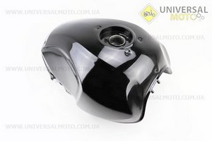 Loncin- LX300-6H 300AC Бак паливний, ЧОРНИЙ глянець. VOGE (Запчастини на мотоцикл Loncin / UM5073-V24)