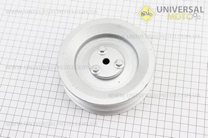 Шкив ведомый диаметром 125мм под шлиц Z=19 (два паза под ремень SPB). Китай (Мотоблок с двигателем 168F / UM6011-V04)