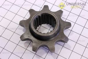 Зірка ведуча 520-9T. Китай (Запчастини на мотоблок з двигуном 168F / UM6011-V09)