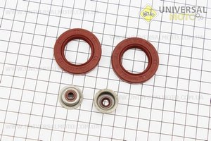 Сальники 25х41,25х7 коленвала, клапанов, комплект 4 штуки, на блистере. Viper (Мотоблочный двигатель 168F / UM6013-V08)