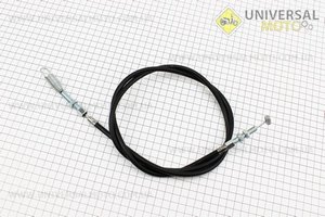 Трос сцепления (Вариант В) длинной 1320мм с пружиной. BAJAJ (Мотоблочный двигатель 168F / UM6013-V82)