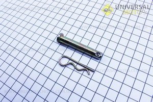 Шплінт + стопор D=7,7мм, L=50мм. Китай (Запчастини на мотоблок з двигуном 178 и 186F / UM6023-V02)