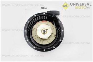 Стартер ручний в зборі 178F (з двома кулачками). Китай (Запчастини на мотоблок з двигуном 178 и 186F / UM6023-V16)