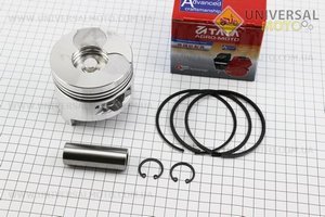 Поршень, кільця, палець комплект 178F 78мм +0,25 (форкамера в формі "усіченого конуса"). TATA (Запчастини на мотоблок з двигуном 178 и 186F / UM6026-V41)