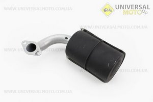 Глушник R180NM (з коліном 2 отвори). Viper (Запчастини на мотоблок з двигуном 175 та180N / UM6030-V02)