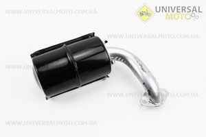 Глушник R180NM (з коліном 2 отвори). Viper (Запчастини на мотоблок з двигуном 175 та180N / UM6030-V02)