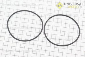 Кільце (манжет) ущільнювальне гільзи 75мм, чорне R175A, комплект 2шт. Китай (Запчастини на мотоблок з двигуном 175 та180N / UM6030-V97)