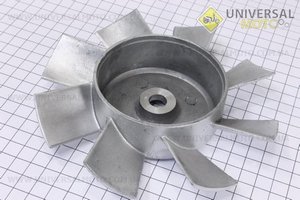 Крильчатка вентилятора, алюміній D=160мм. Китай (Запчастини на мотоблок з двигуном 175 та180N / UM6031-V48)