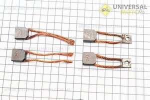 Щітки стартера комплект 4шт R175A/R180NM Тип №1. Китай (Запчастини на мотоблок з двигуном 175 та180N / UM6032-V14)