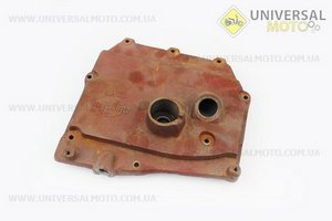 Крышка блока двигателя правая (со стороны заводного рычага), 8 отверстия , чугунная R190N/195NM Тип №1. Китай (Мотоблочный двигатель 190/195N / UM6032-V27)