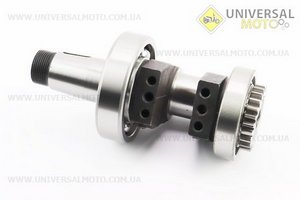 Колінвал R180NM +підшипники+шестірня, запресований, з канавкою під ст. кільце. TATA (Запчастини на мотоблок з двигуном 175 та180N / UM6034-V73)