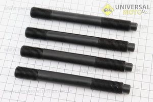 Шпилька головки циліндру М16x145мм комплект 4шт R195NM / ZS1100. Китай (Запчастини на мотоблок з двигуном 190 и 195N / UM6040-V70)