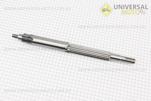 КПП - Вал первичный (с валом отбора мощ.) 370мм 101-2. Китай (Мотоблок с двигателем 175/195N / UM6041-V49)