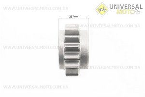 КПП - Шестерня ведуча 1-й / зад. передачі 101-2 Z = 16. Китай (Запчастини на мотоблок з двигуном 175 и 195N / UM6041-V95)