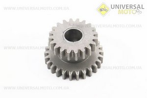 КПП - Шестерня проміжна зад. передачі Z = 20х26. Китай (Запчастини на мотоблок з двигуном 175 и 195N / UM6042-V01)