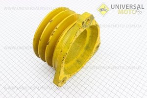 Шкив 3-х ручейковый ?132мм (два паза под ремень SPB один паз под ремень SPA) 