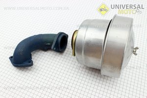 Фильтр воздушный в сборе R195NM Тип №3 с коленом. Китай (Мотоблочный двигатель 190/195N / UM6044-V07)