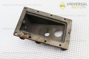 КПП - Крышка редуктора (большая) 101-2 (2 отверствие) Тип №2. Китай (Мотоблок с двигателем 175/195N / UM6044-V89)