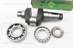 Коленвал + подшипники в сборе R190N. Viper (Мотоблочный двигатель 190/195N / UM6045-V44)