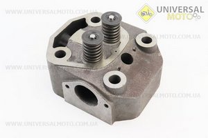 Головка циліндру R195NM в зборі, під довгу форсунку. Китай (Запчастини на мотоблок з двигуном 190 и 195N / UM6048-V40)