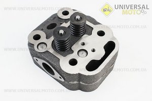 Головка циліндру S195/S1100 в зборі. Китай (Запчастини на мотоблок з двигуном 190 и 195N / UM6049-V07)