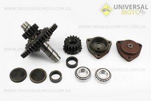 Диференціал в зборі Z=47, Z=16x16, Z=10 JR-Q12E (120-1) +підшипинки 30205-2шт+кришка-2шт (Можливий наліт). Viper (Запчастини на мототрактор / UM6080-V48)