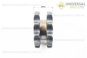 Зірка двухрядна 630-10T-2 d = 24мм V1100. Китай (Запчастини на мототрактор / UM6081-V30)