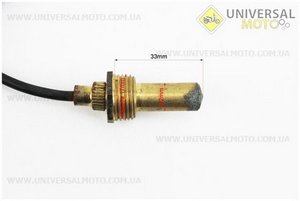 Покажчик температури 0-120 С, з датчиком L = 2,7m Тип №1. Китай (Запчастини на мототрактор / UM6081-V92)