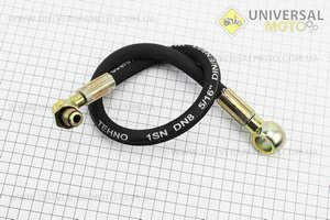 Шланг гідравлічний (L = 59см, фітінг1 під болт D = 18мм, фітінг2 90град, гайка М18). Китай (Запчастини на мототрактор / UM6082-V95)