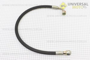 Шланг гідравлічний (L = 69см, фітінг1 під болт D = 18мм, фітінг2 90град, гайка D = 18мм). Китай (Запчастини на мототрактор / UM6083-V07)