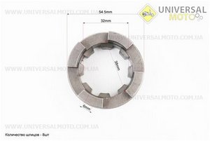 Муфта лівої півосі Z = 8. Китай (Запчастини на мототрактор / UM6083-V09)