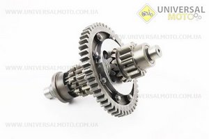 Диференціал в зборі Z = 47, Z = 15x16, Z = 11 JR-Q12E (120-1), з блокуванням. TATA (Запчастини на мототрактор / UM6083-V23)