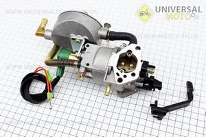 Газовый карбюратор LPG (пропан-бутан) для генераторов 4-6кВт (механизм рычажный). JING LONG (Мотоблочный двигатель 177F/188F / UM6090-V02)