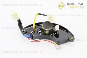 Реле напруги трифазного 4-6кВт (корпус - сегмент, пластик, контакти - 2 "мама" + 2 "тато" + 4 "тато", 450V, 680μF). Китай (Запчастини на генератор / UM6091-V48)