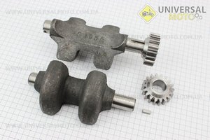 Вал балансировочный-2 штуки + Z=18 шестерня-2 штуки ZS1100. Китай (Генератор ZS1100 / UM6100-V81)