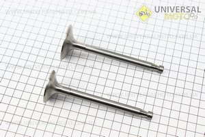 Клапан впускний (h-120; D-44,2; d-8,9), випускний (h-120; D-38,2; d-8,9) комплект ZH1105. Viper (Запчастини на мінітрактор з двигуном ZS1100 / UM6101-V13)